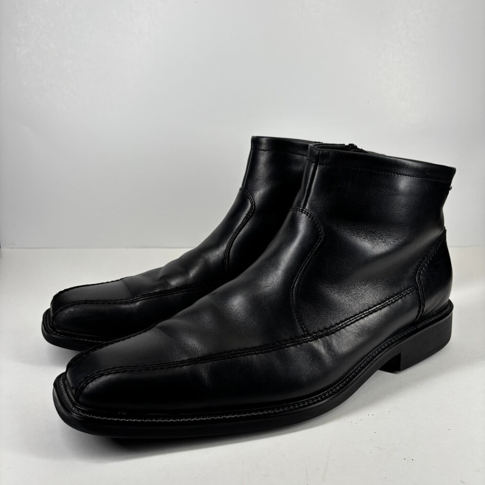 Lloyd Shoes Men's 11 Black Leather GORE-TEX Partelana Waterproof Zip Ankle Boots